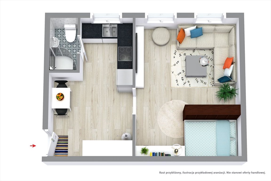 Kawalerka na sprzedaż Ruda Śląska, Bielszowicka  34m2 Foto 1