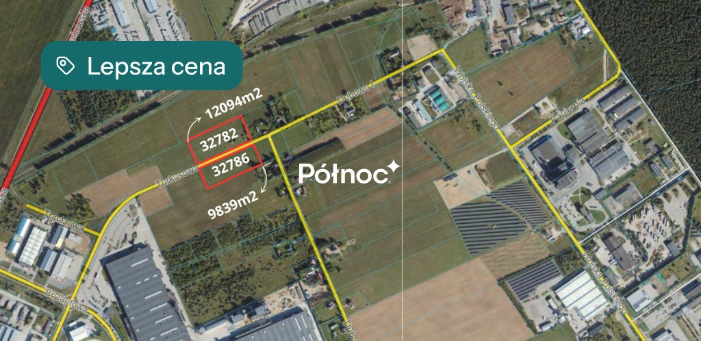 Zapraszam inwestycyjną działkę 2,19 ha pod przemysł w Suwałkach Dubowo Pierwsze  9 839m2 Foto 1