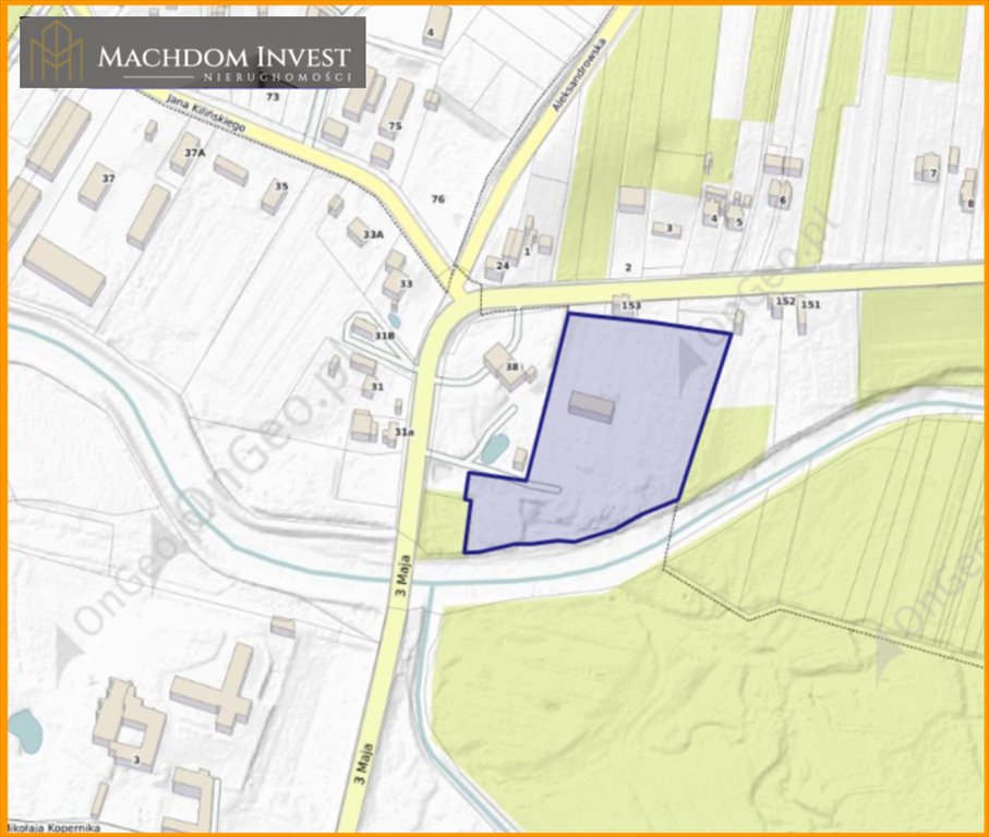 Działka inwestycyjna 1,79 ha w Lutomiersku - potencjał komercyjny: Lutomiersk