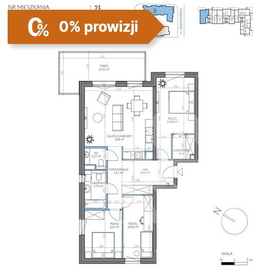 Mieszkanie czteropokojowe  na sprzedaż Bydgoszcz, Kapuściska  86m2 Foto 6