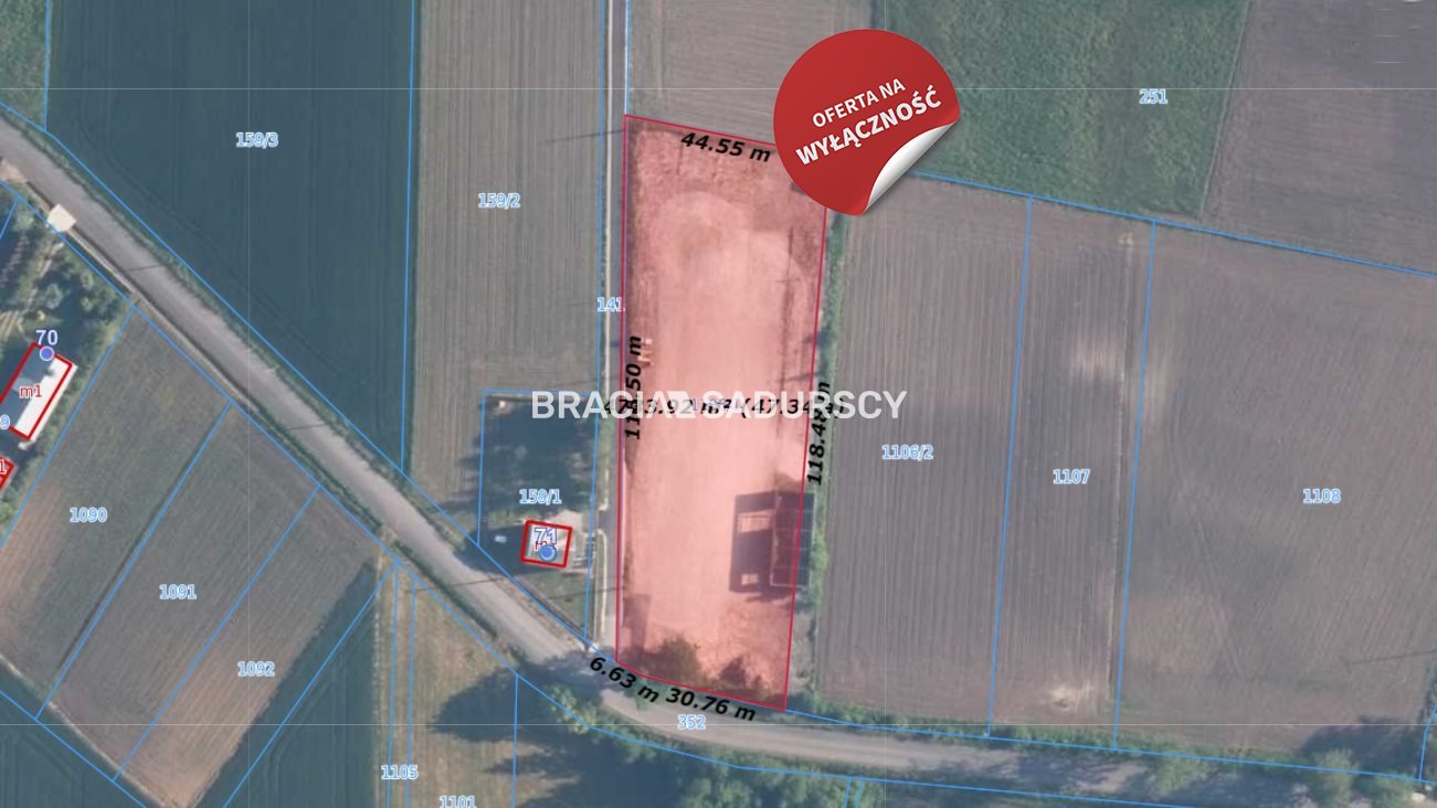 Działka budowlana na sprzedaż Książnice Wielkie  4 500m2 Foto 3