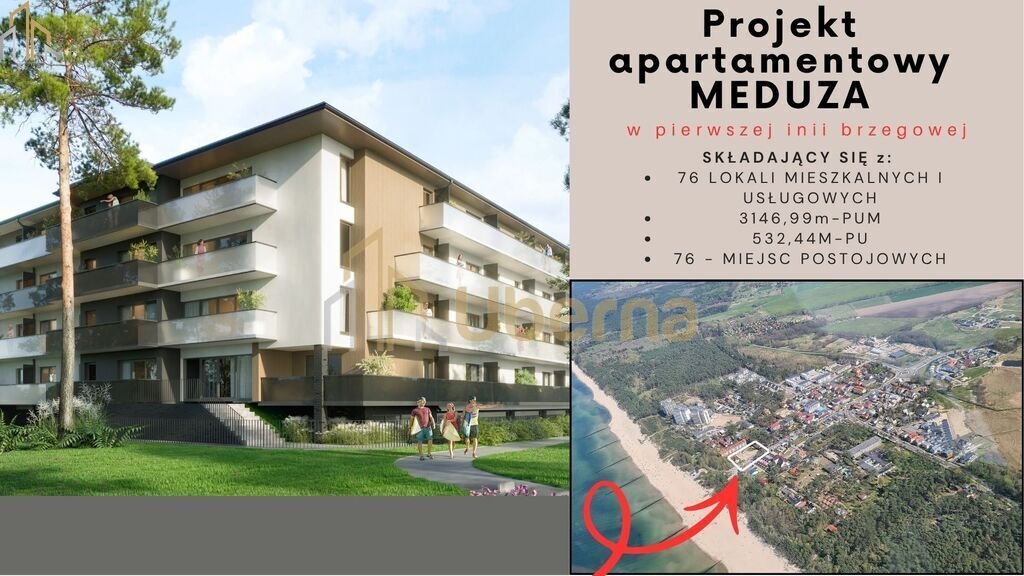Inwestycja MEDUZA: 76 apartamentów blisko morza w Dziwnówku Dziwnówek, Kamieńska  3 423m2 Foto 1