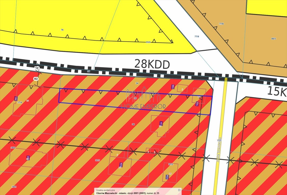 Działka budowlana na sprzedaż Ożarów Mazowiecki, Józefa Sowińskiego  831m2 Foto 1