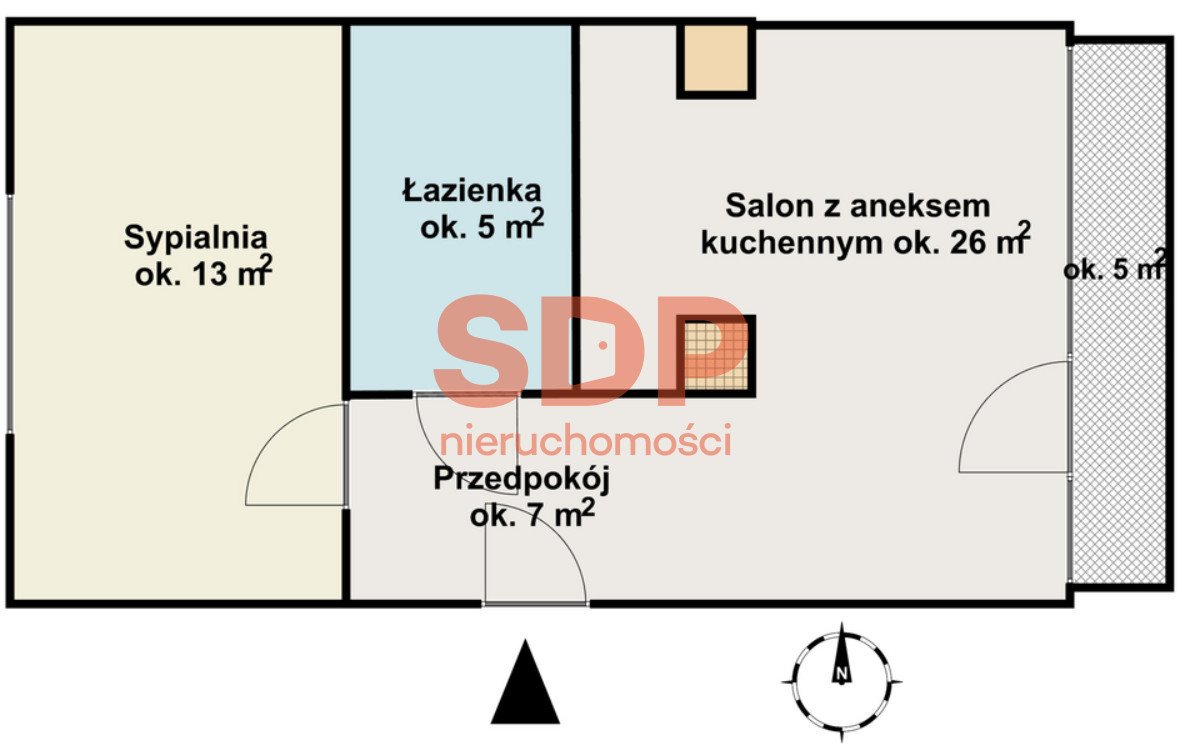 Mieszkanie dwupokojowe na sprzedaż Warszawa, Wilanów, Krzysztofa Kieślowskiego  51m2 Foto 7