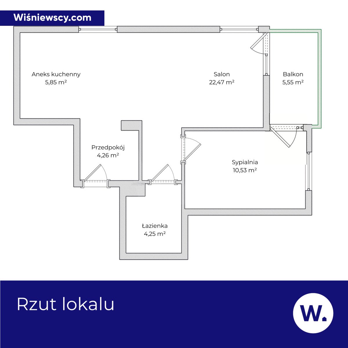 Mieszkanie dwupokojowe na sprzedaż Gdańsk, Maćkowy, Kazimierza Wielkiego  48m2 Foto 10