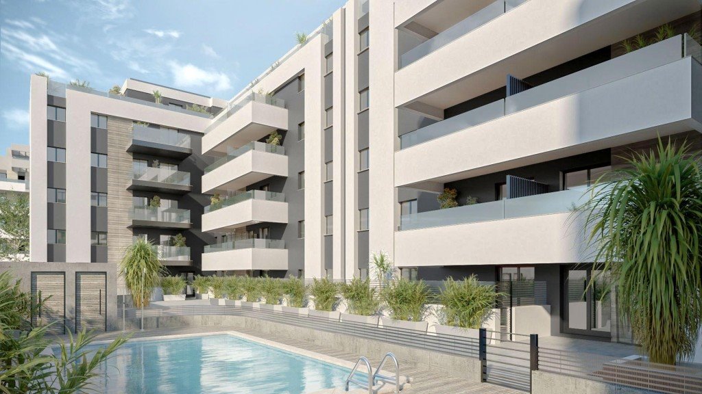 Polecam nowoczesne 79 m² apartamenty z ogrodami i plunge poolami Hiszpania, Mijas  79m2 Foto 1