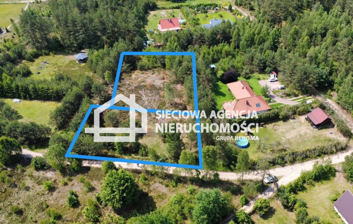 Malownicza działka 1589 m² pod domki letniskowe w Kaszubach Zdunowice  1 589m2 Foto 1