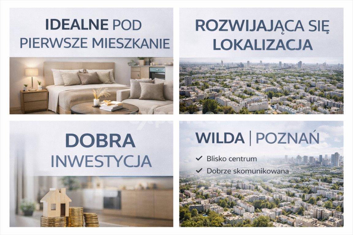 Nowoczesne 44 m2 z balkonem, bez PCC i prowizji Poznań, Wilda, Mieczysława Niedziałkowskiego  44m2 Foto 1