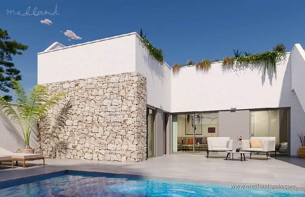 Stylowe domy z tarasem i solarium w Pilar de la Horadada Hiszpania, Pilar de la Horadada  71m2 Foto 1