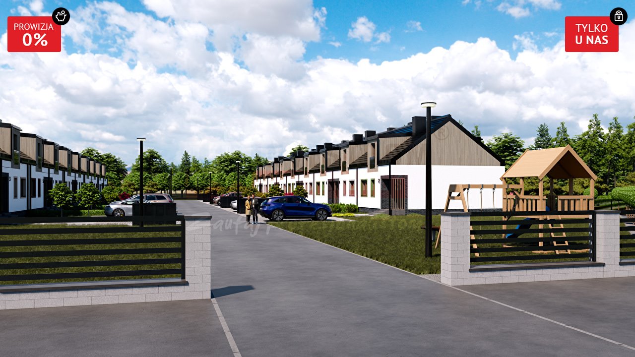 Nowoczesny dom w Zawadzie, 102,6 m2, osiedle Pod Lasem Zawada  103m2 Foto 1