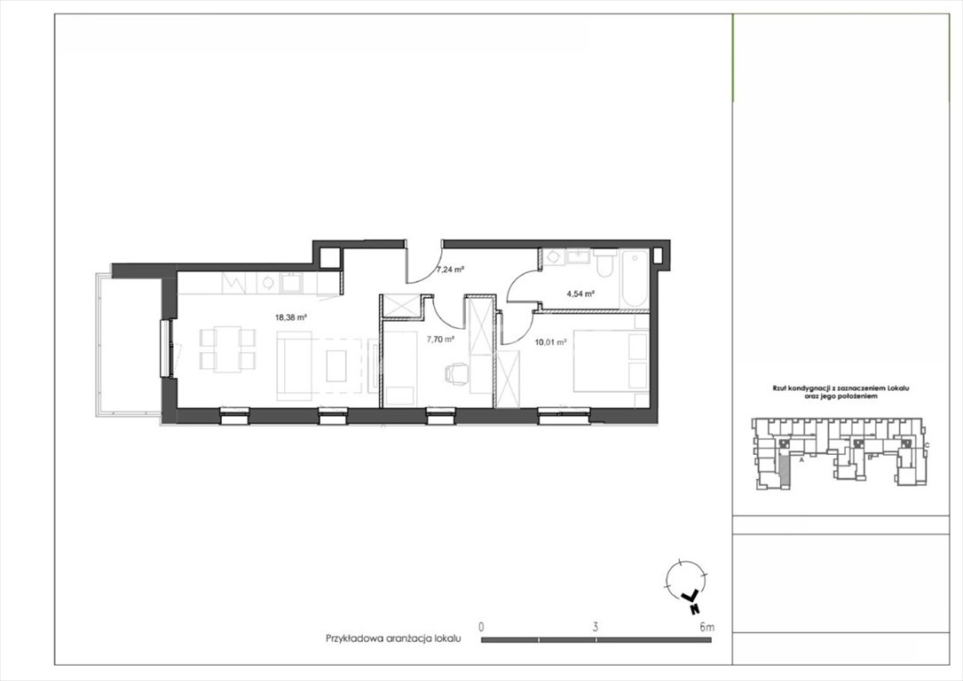 Mieszkanie trzypokojowe na sprzedaż Rumia  50m2 Foto 6