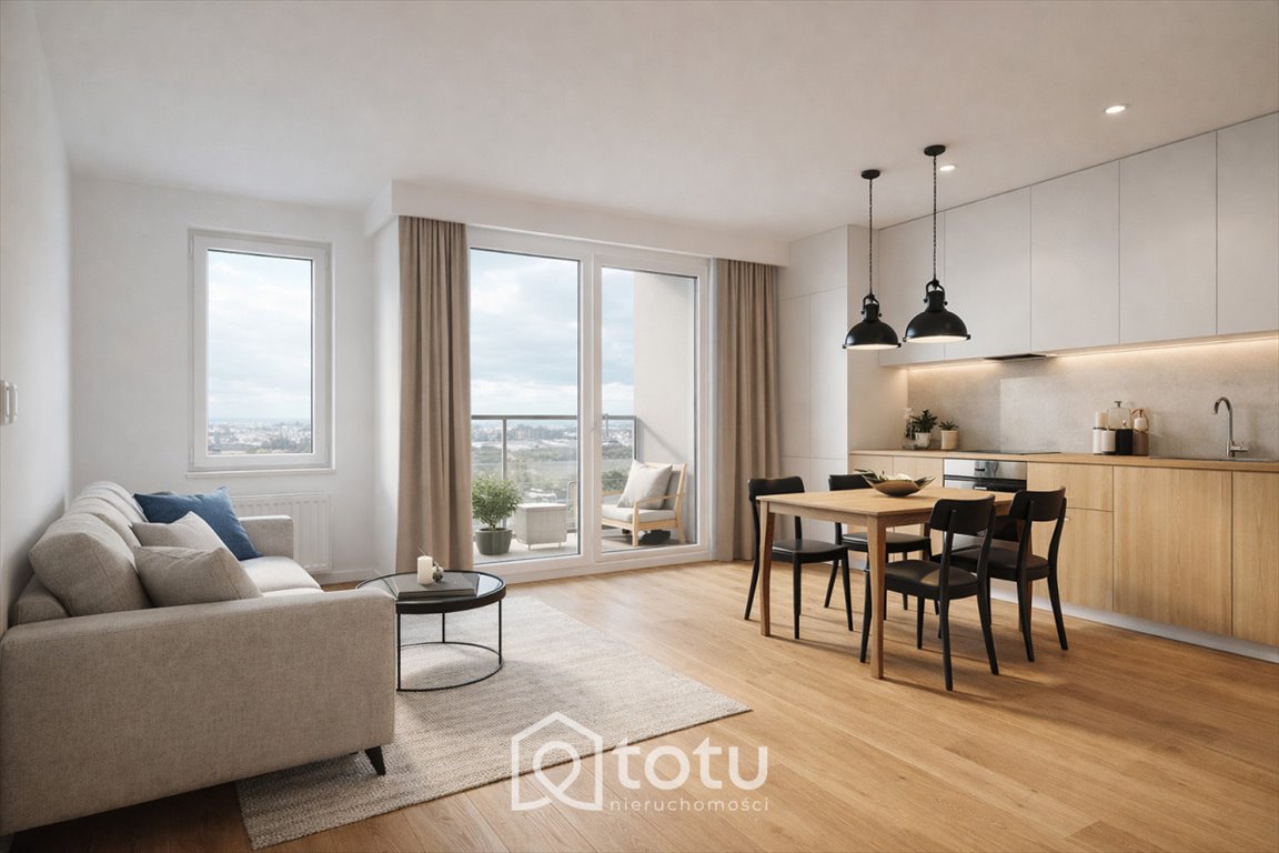 Nowoczesne 32 m² z widokiem na Zatokę w Gdańsku. Gdańsk, Letnica, Starowiejska  32m2 Foto 1