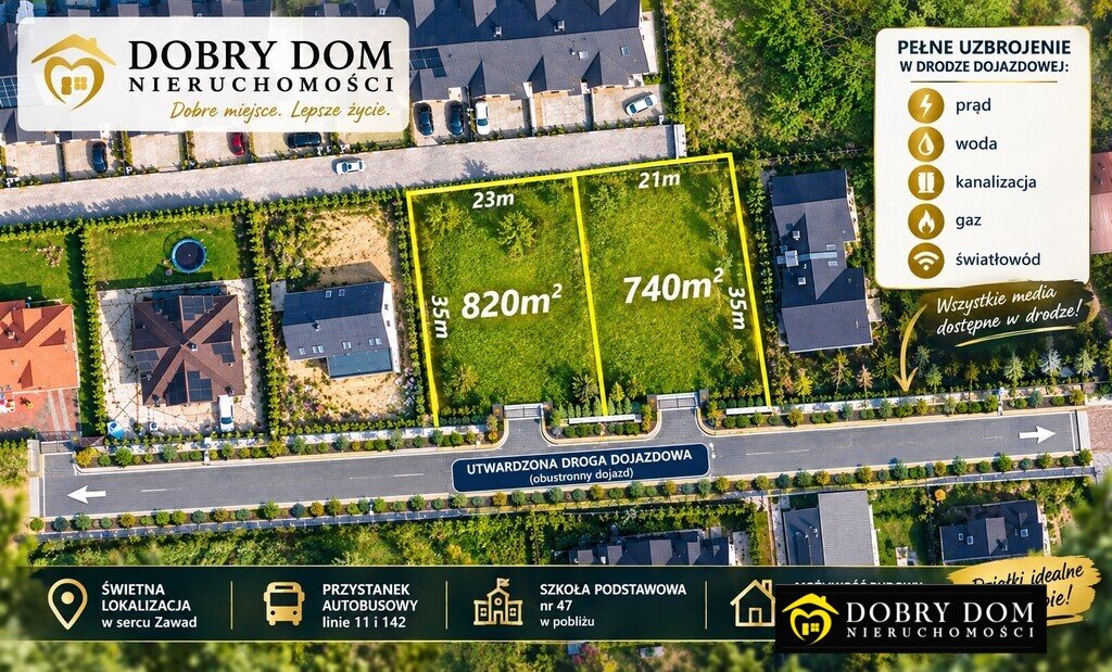 Działka 740 m² w Białymstoku (pełne uzbrojenie, blisko infrastruktury) Białystok, Zawady  740m2 Foto 1