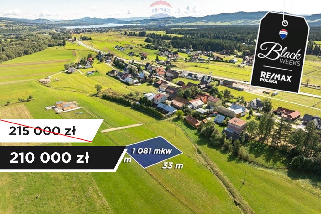 Działka budowlana na sprzedaż Harklowa, Podhalańska  1 081m2 Foto 1