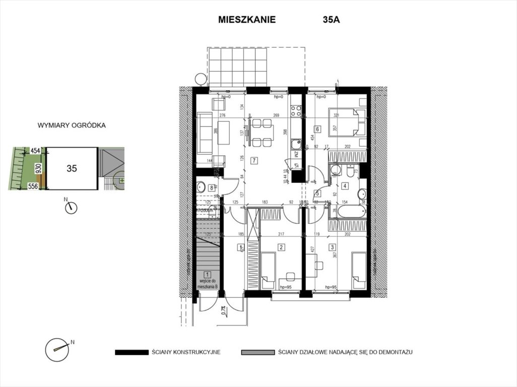 Mieszkanie czteropokojowe  na sprzedaż Wrocław, Kowale  80m2 Foto 7