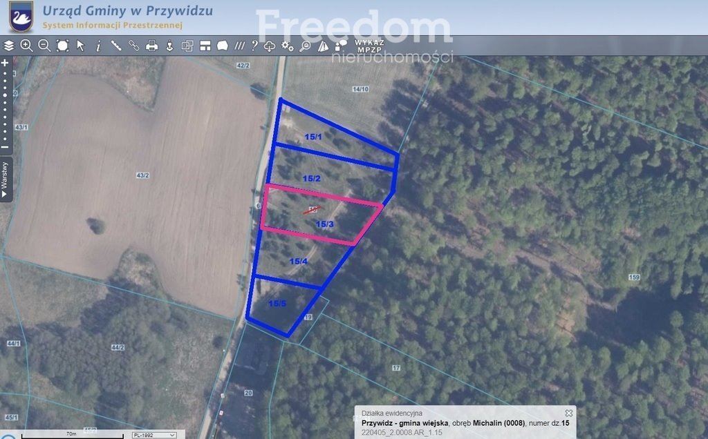 Działka 2154 m² w Klonowie Dolnym, media, plan zabudowy polecam! Klonowo Dolne, Głęboka  2 154m2 Foto 1