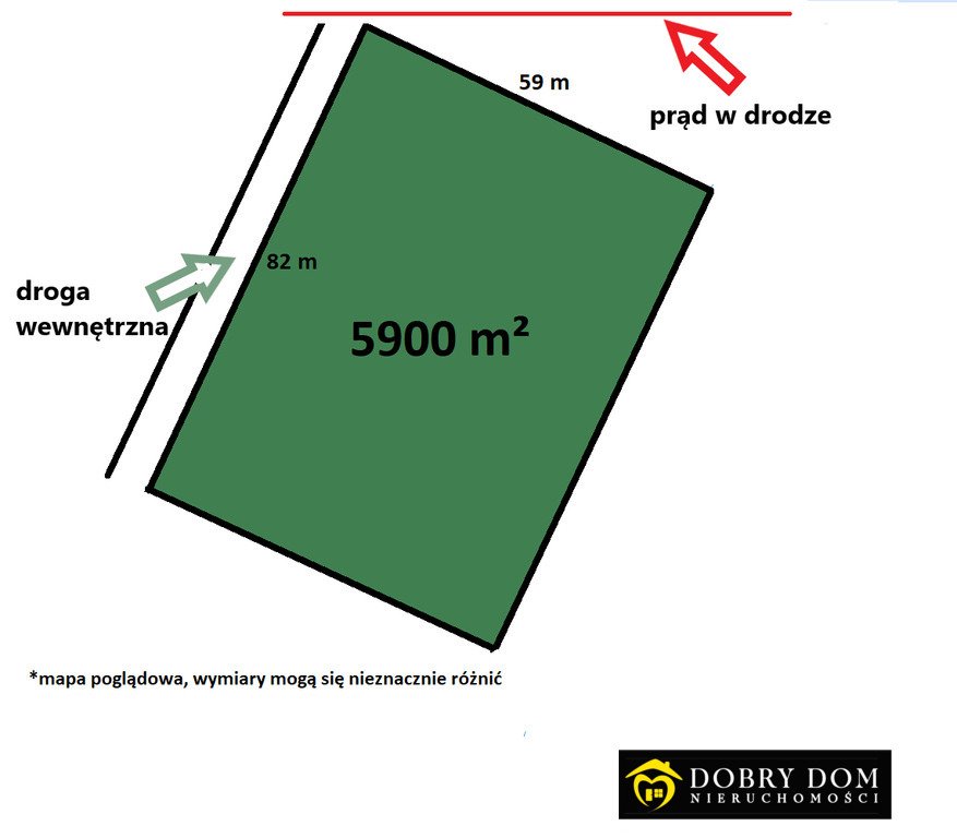 Działka 5900 m² z mediami i dojazdem polną drogą Zabłudów  5 900m2 Foto 1