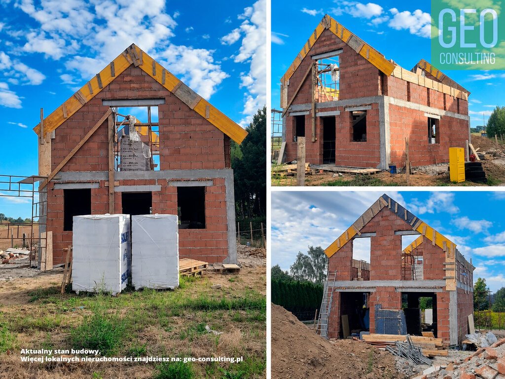 Dom w stanie surowym z projektem 94 m2 – blisko Krakowa Poskwitów, Dom stan surowy otwarty na działce 5 a okolice Michałowic  94m2 Foto 1
