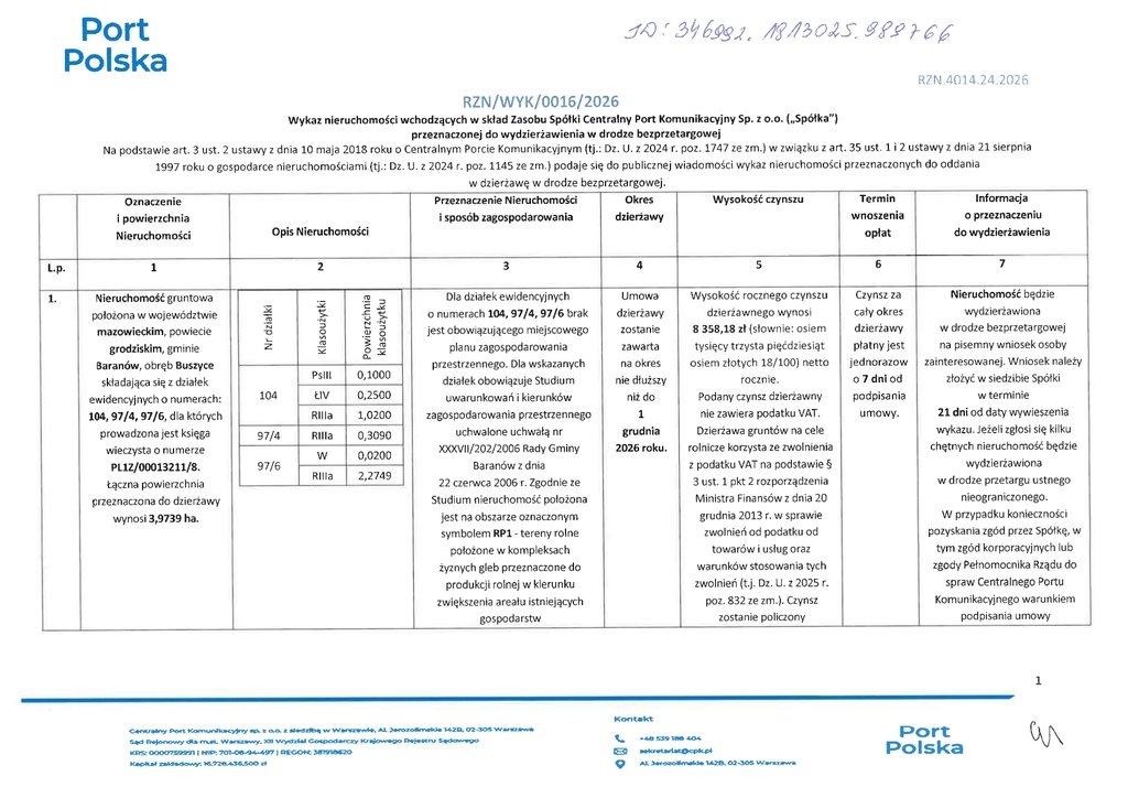 Działka na wynajem w Buszycach, 39 739 m2, CPK Buszyce  39 739m2 Foto 1