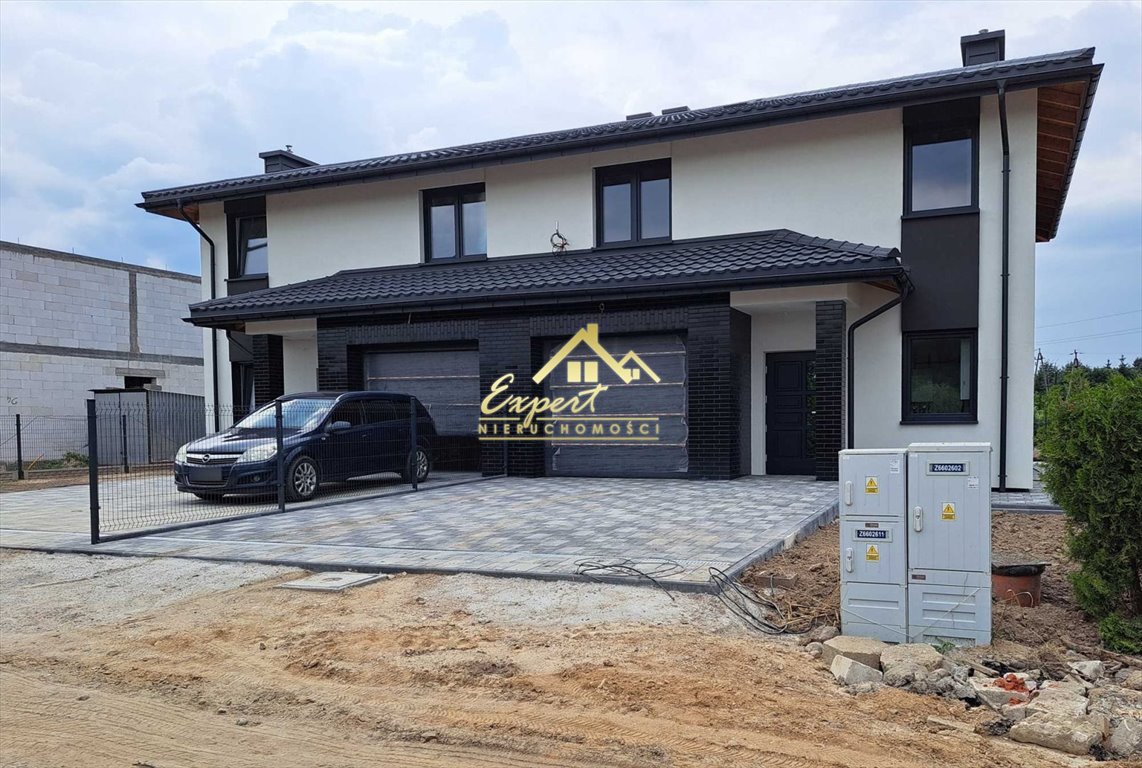 Nowoczesny dom bliźniaczy 132 m2 z garażem i dużym poddaszem Iława, Lipowy Dwór  184m2 Foto 1