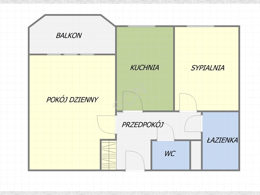Mieszkanie dwupokojowe na sprzedaż Warszawa, Białołęka, Odkryta  44m2 Foto 2