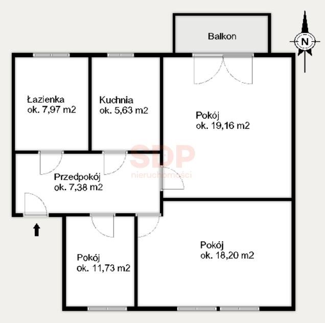 Mieszkanie trzypokojowe na wynajem Wrocław, Psie Pole, Karłowice, Boya-Żeleńskiego  70m2 Foto 15