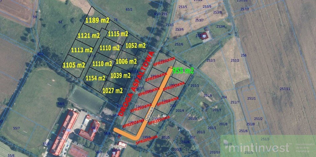 Działka budowlana 955 m² z mediami i decyzją o zabudowie Dębice  955m2 Foto 1