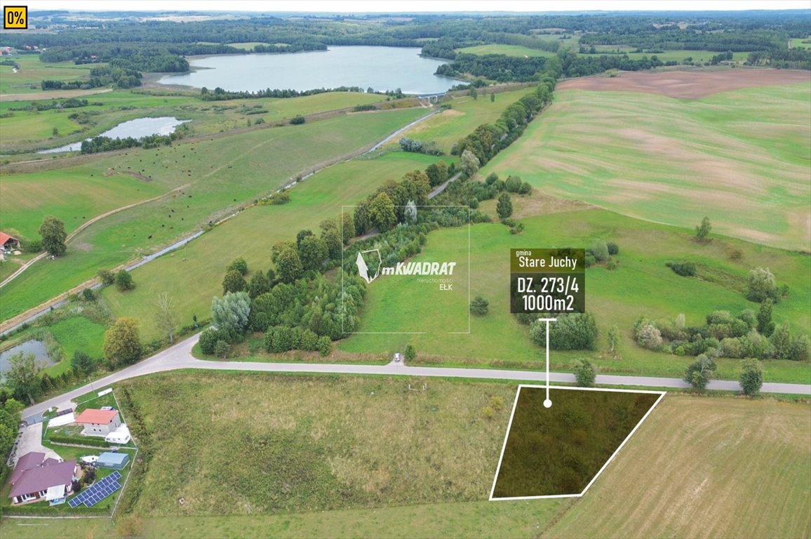 Działka 1000 m² pod zabudowę nad jeziorem Mleczówka Skomack Wielki  1 000m2 Foto 1