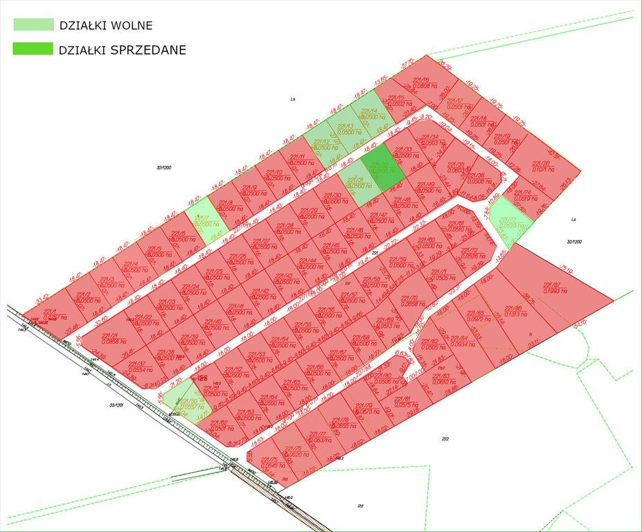 Działka budowlana na sprzedaż Ossa, Działka otoczona lasem 50 min od Warszawy!  500m2 Foto 9