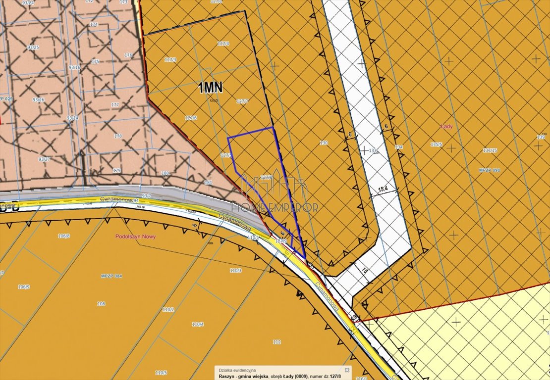 Działka budowlana na sprzedaż Łady, Cynamonowa  1 259m2 Foto 1