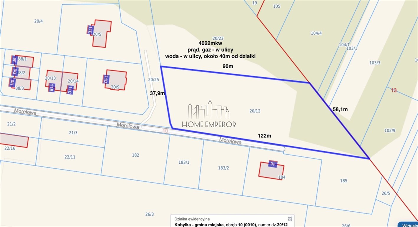 Działka 4000 m² z mediami, bez planu, Kobyłka - zapraszam Kobyłka, Morelowa  4 000m2 Foto 1