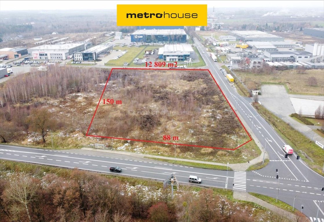 Działka przemysłowo-usługowa 12 809 m² - media - strefa EURO-PAK Radom, Halinów  12 809m2 Foto 1