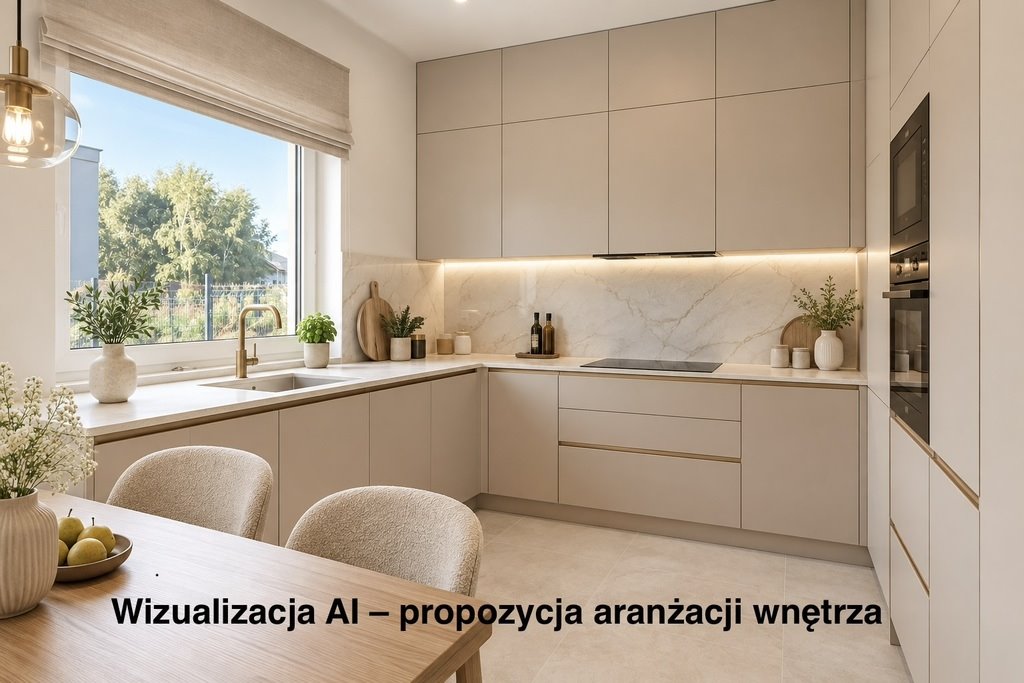 Nowoczesny dwupoziomowy dom z ogrodem - 77 m² w Gruszczynie Gruszczyn, Zygmunta Noskowskiego  77m2 Foto 1