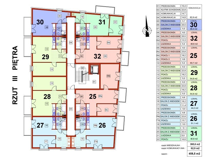 Mieszkanie trzypokojowe na sprzedaż Unieście, 6 Marca  64m2 Foto 3