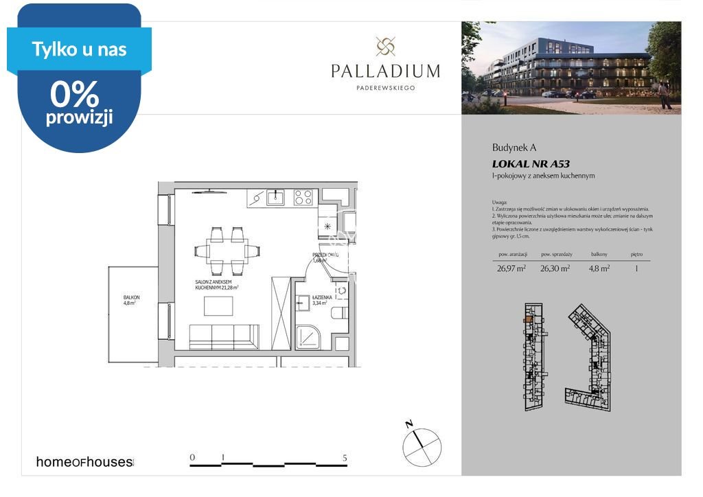 Atrakcyjne 26,3 m² w Bielawach - idealne dla inwestorów zapraszam Bydgoszcz, Bielawy, Ignacego Paderewskiego  26m2 Foto 1