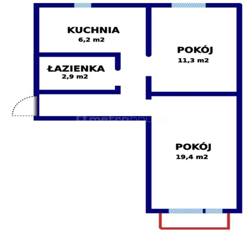 Mieszkanie dwupokojowe na sprzedaż Wejherowo  45m2 Foto 8