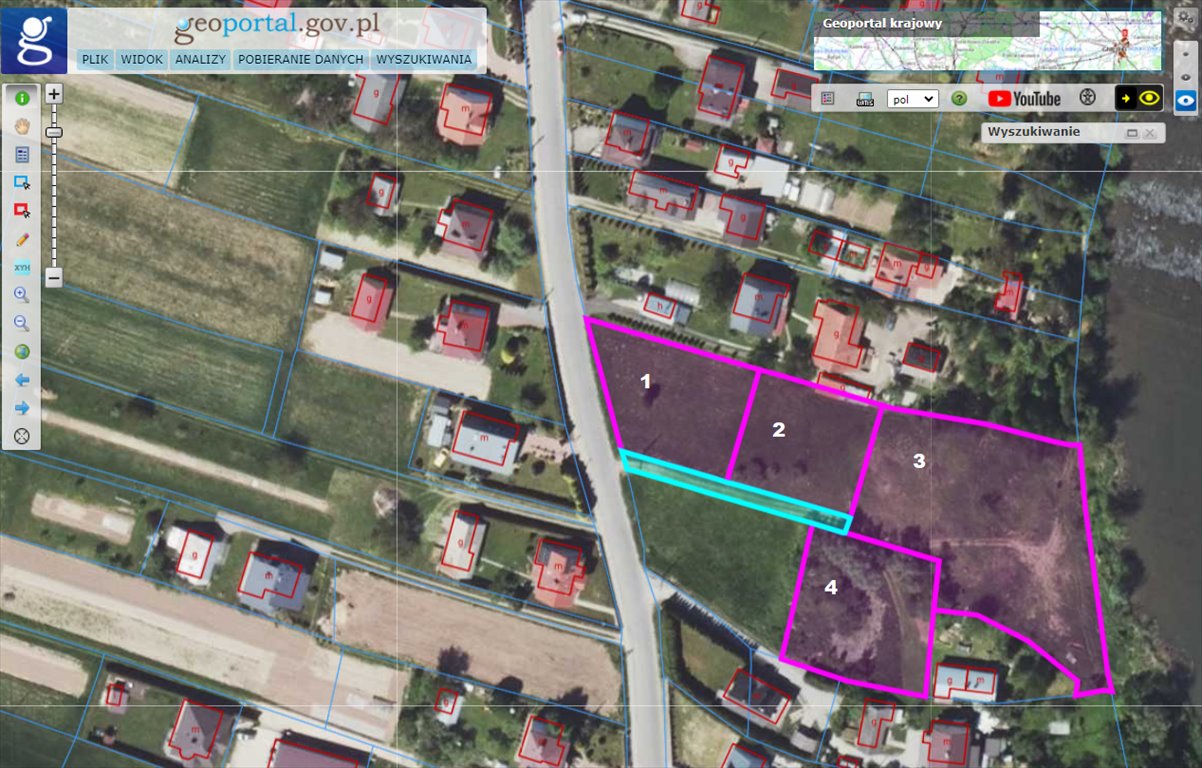 Działki rolne z możliwością przekształcenia na budowlane w Jasło Jasło  1 093m2 Foto 1
