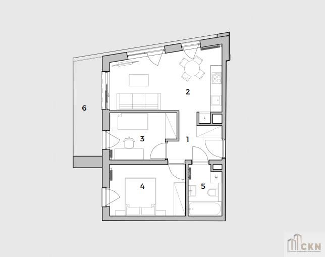 Mieszkanie trzypokojowe na sprzedaż Kraków, Prądnik Czerwony, al. 29 Listopada  47m2 Foto 1