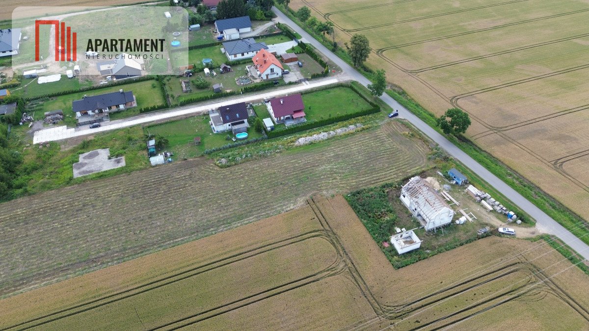 Działka budowlana 1031 m² z mediami i warunkami zabudowy Kraśniewo  1 031m2 Foto 1