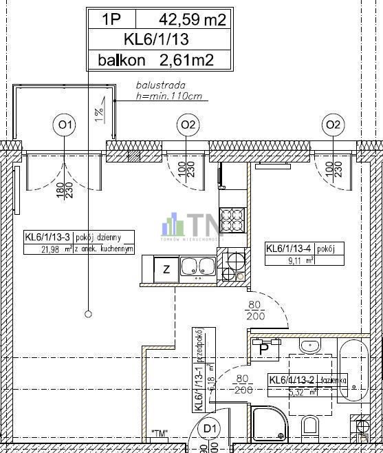 Mieszkanie dwupokojowe na sprzedaż Dobrzykowice, ŚWIETNA OFERTA!  43m2 Foto 3