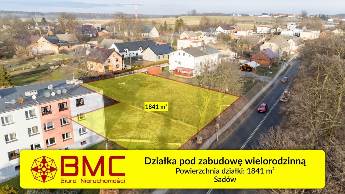 Do sprzedania działka pod zabudowę wielorodzinną 1841 m² w Sadowie Sadów, Powstańców Śląskich  1 841m2 Foto 1