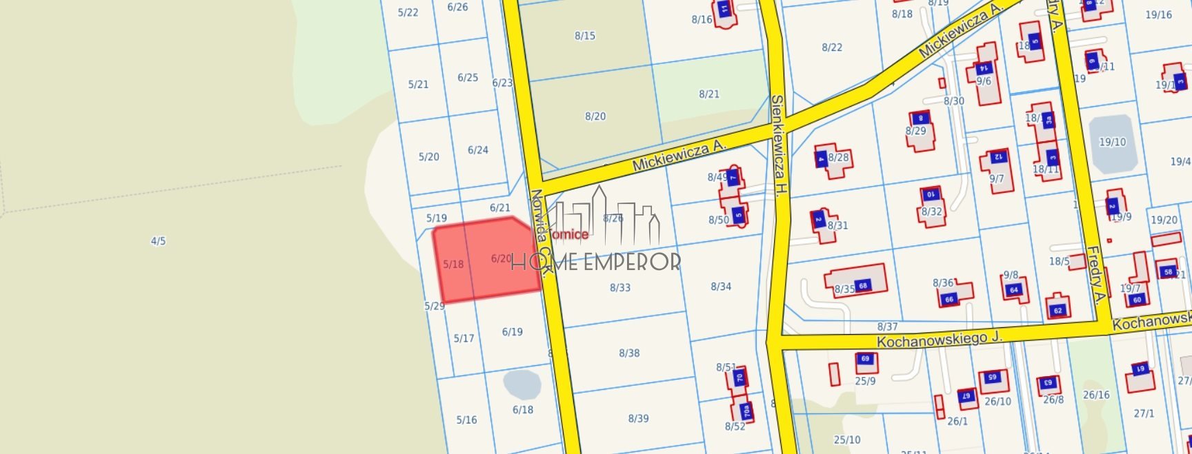 Działka budowlana na sprzedaż Tomice, Norwida  1 500m2 Foto 3