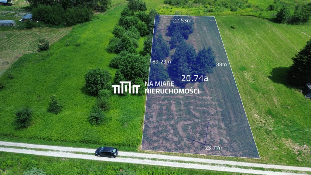 Do sprzedania działka 20,74 ara z WZ w Błoniu z lasem i mediami Błonie  2 074m2 Foto 1