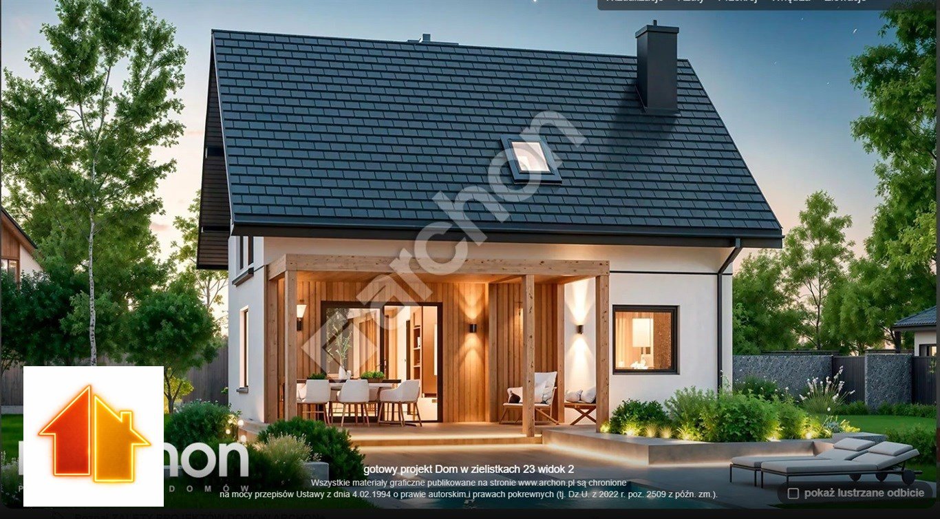 Dom w stanie surowym z pięknym widokiem na wzgórzu Chmielnik  100m2 Foto 1