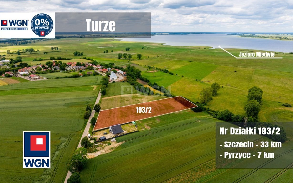 Działka z widokiem na jezioro Miedwie, 10 170 m2, Turze Turze, Turze  10 170m2 Foto 1