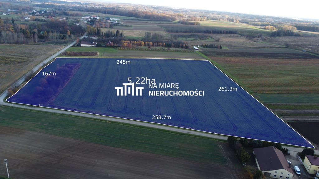 Działka inwestycyjna 5,22 ha z mediami i dużym potencjałem Krzemienica  52 200m2 Foto 1
