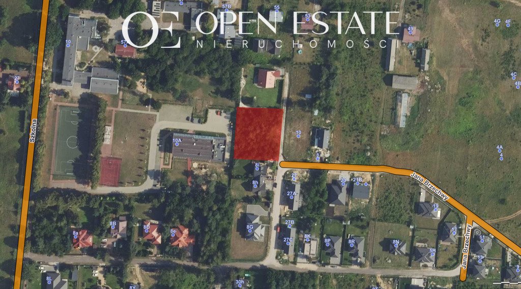 Do sprzedania działka 1631 m² pod dom w spokojnej okolicy Skrzeszew, Polna  1 631m2 Foto 1