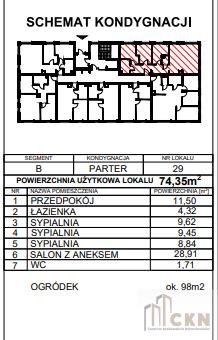 Mieszkanie czteropokojowe  na sprzedaż Kraków, Prądnik Biały, Glogera  74m2 Foto 4