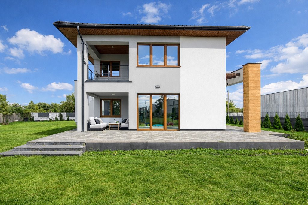 Nowoczesny dom 4 pok. z ogrodem 1103 m², garaż, blisko natury Stare Babice, gen. Wiktora Thomme  152m2 Foto 1