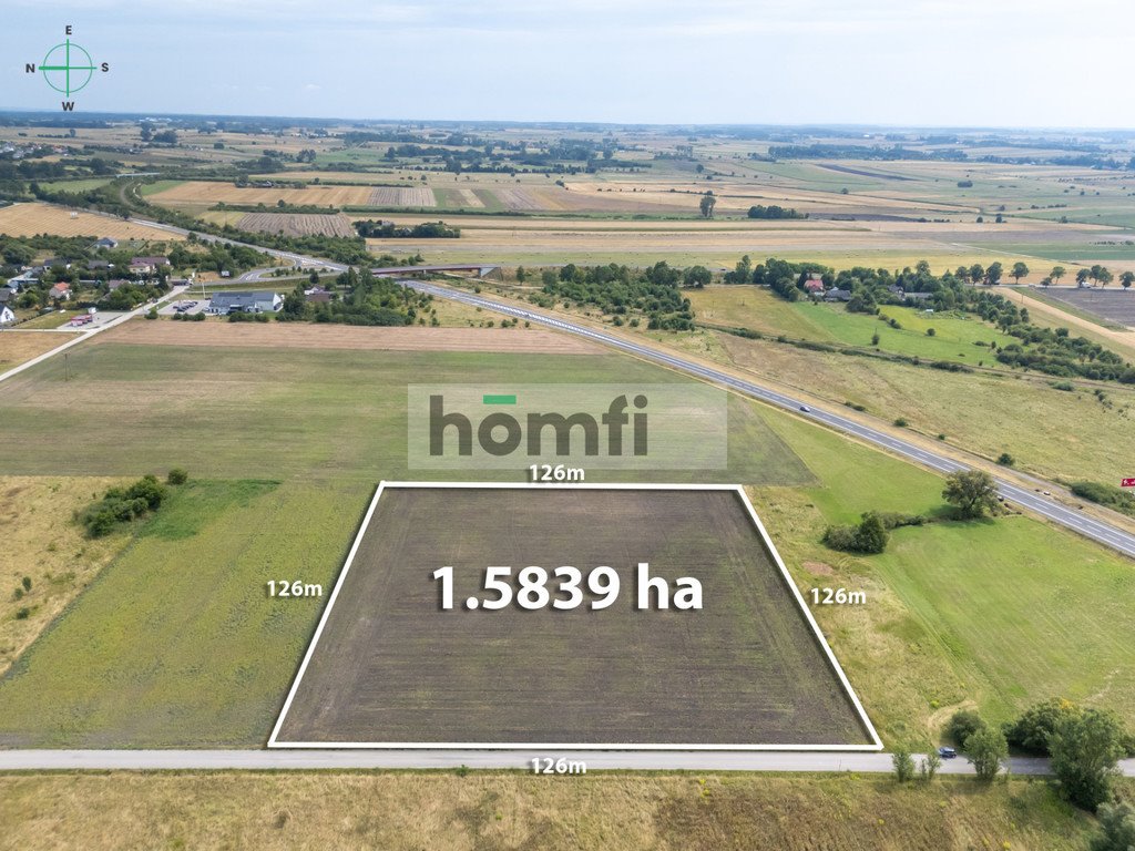 Działka przemysłowo-usługowa 15 839 m² z projektem i pozwoleniem Kije, Bitwy pod Kliszowem  15 839m2 Foto 1